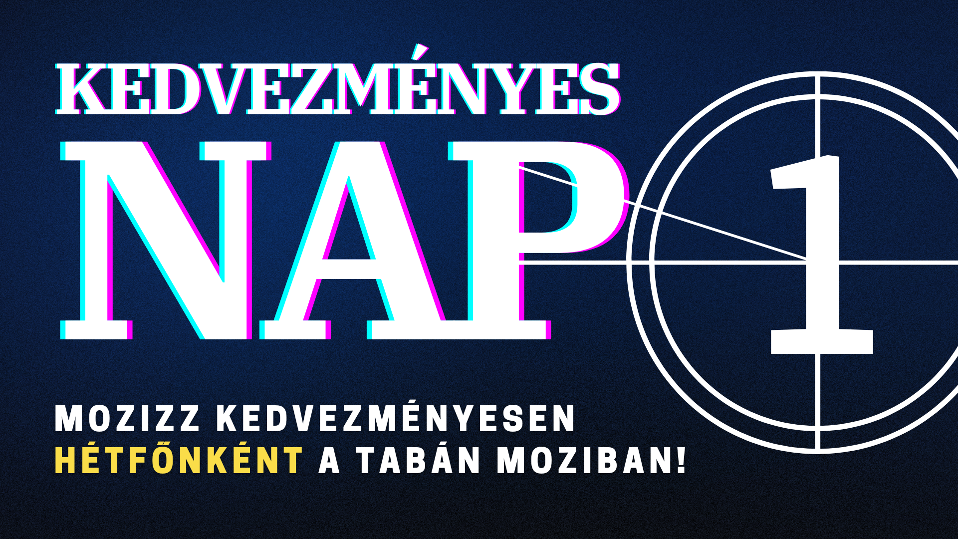 Kedvezményes nap hétfőnként a Tabán moziban!