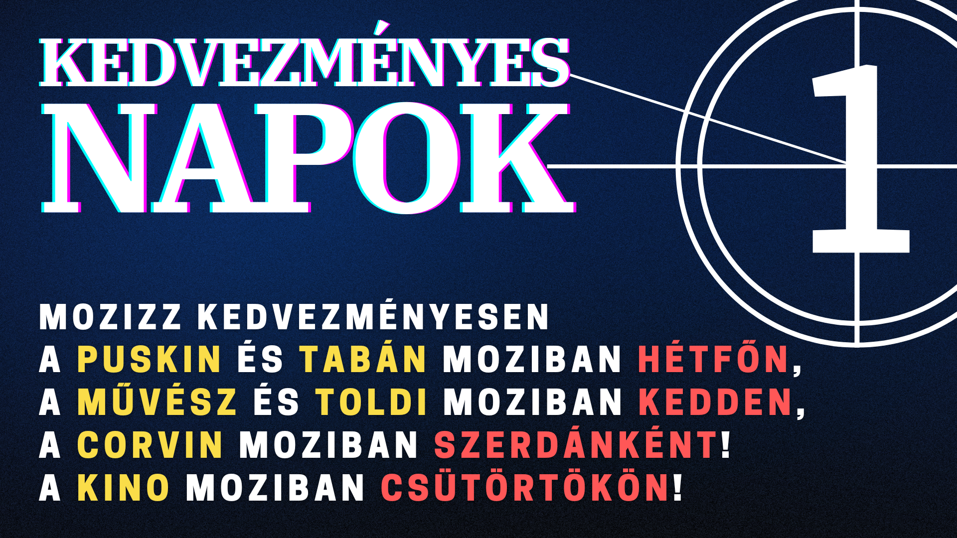 Kedvezményes napok az artmozikban!